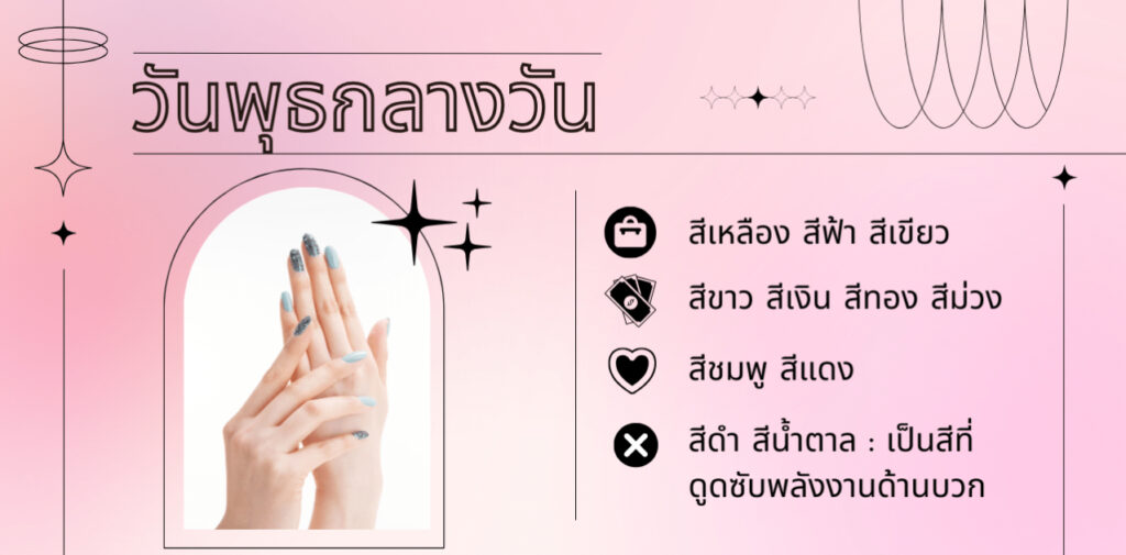 เล็บมงคล คนเกิดวันพุธกลางวัน